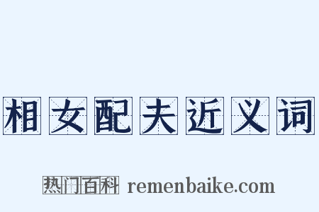 相女配夫近义词是什么意思的图片